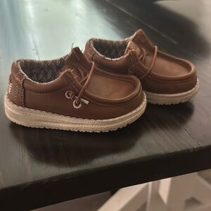 Hey Dude Brown Kids Moccasins